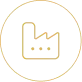 A yellow outlined icon of a document with three horizontal lines and a square, surrounded by a yellow circle, on a gray and black background.