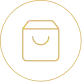 A pixelated black square maze with a yellow circular outline and a yellow curved line in the center, on a light gray background.